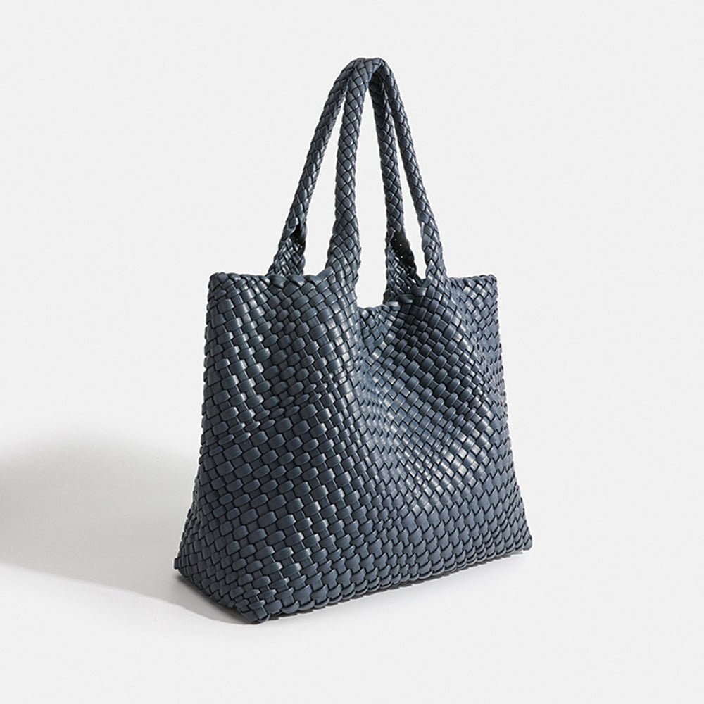 Textured large women's tote, woven design, a spacious & stylish bag for daily use.