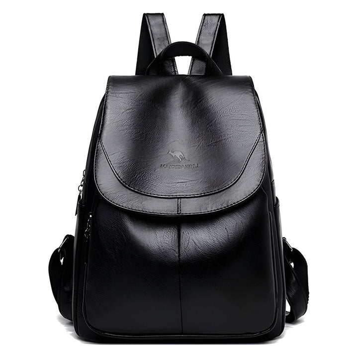 Stylish women's leather backpack for daily use, perfect as a fashion rucksack or office bag. Comfortable & waterproof.