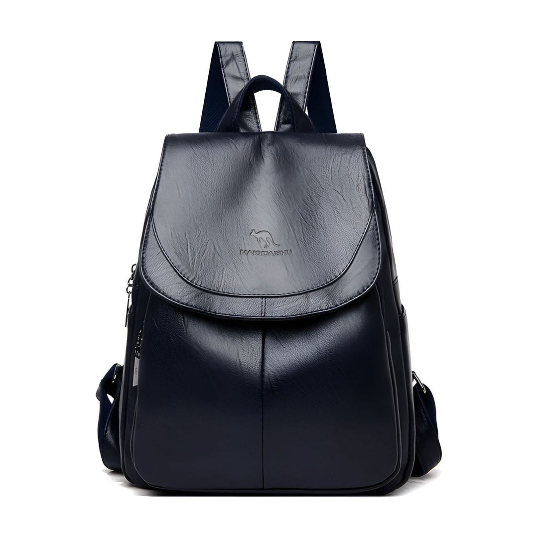 Comfortable women's leather fashion backpack, great for daily use or as an office handbag. Stylish and waterproof.