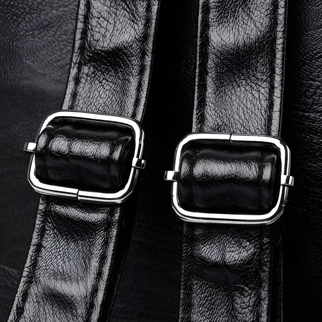 Premium women's leather daily use backpack, a stylish and comfortable rucksack perfect for the office. Waterproof.