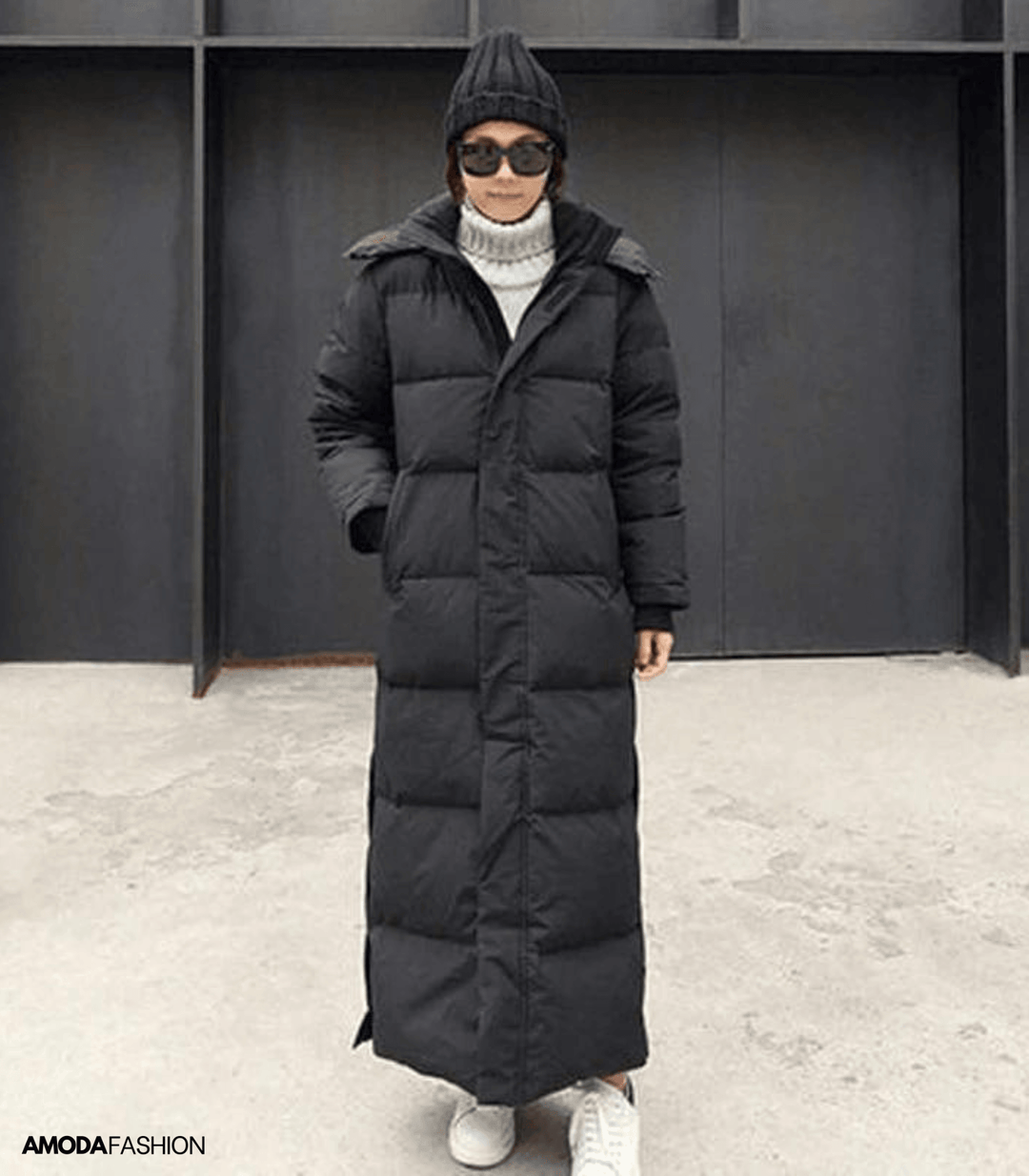Stylish women's Luna oversized winter parka. Warm, waterproof, windproof fashion coat for cold weather.