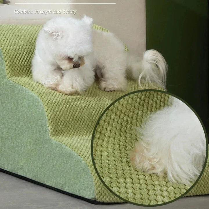 Dog steps for pet comfort: memory foam, joint support, and a practical dog accessory.