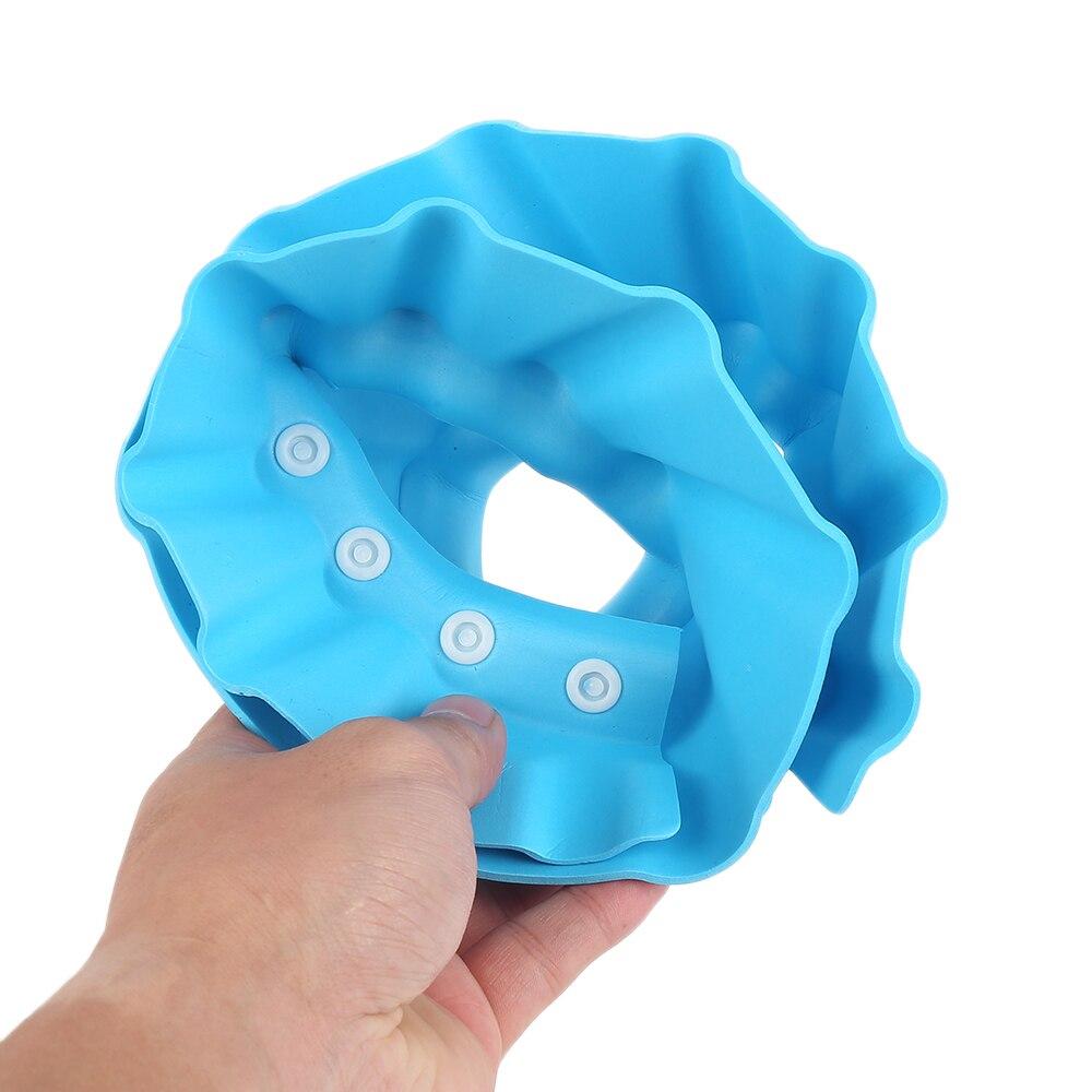 Adjustable toddler shower cap, made of EVA foam, ensures a snug fit for tear-free eye & ear protection.