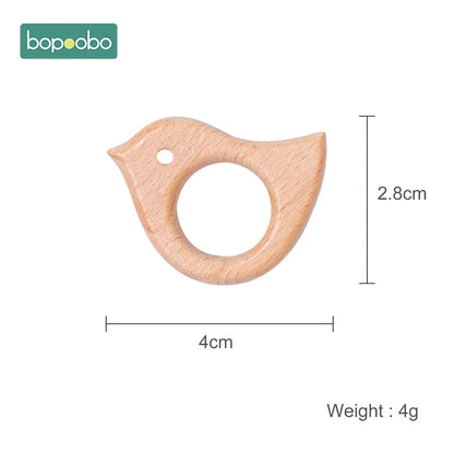 Crafting wooden beads for babies, enabling customization of pacifier clips and more