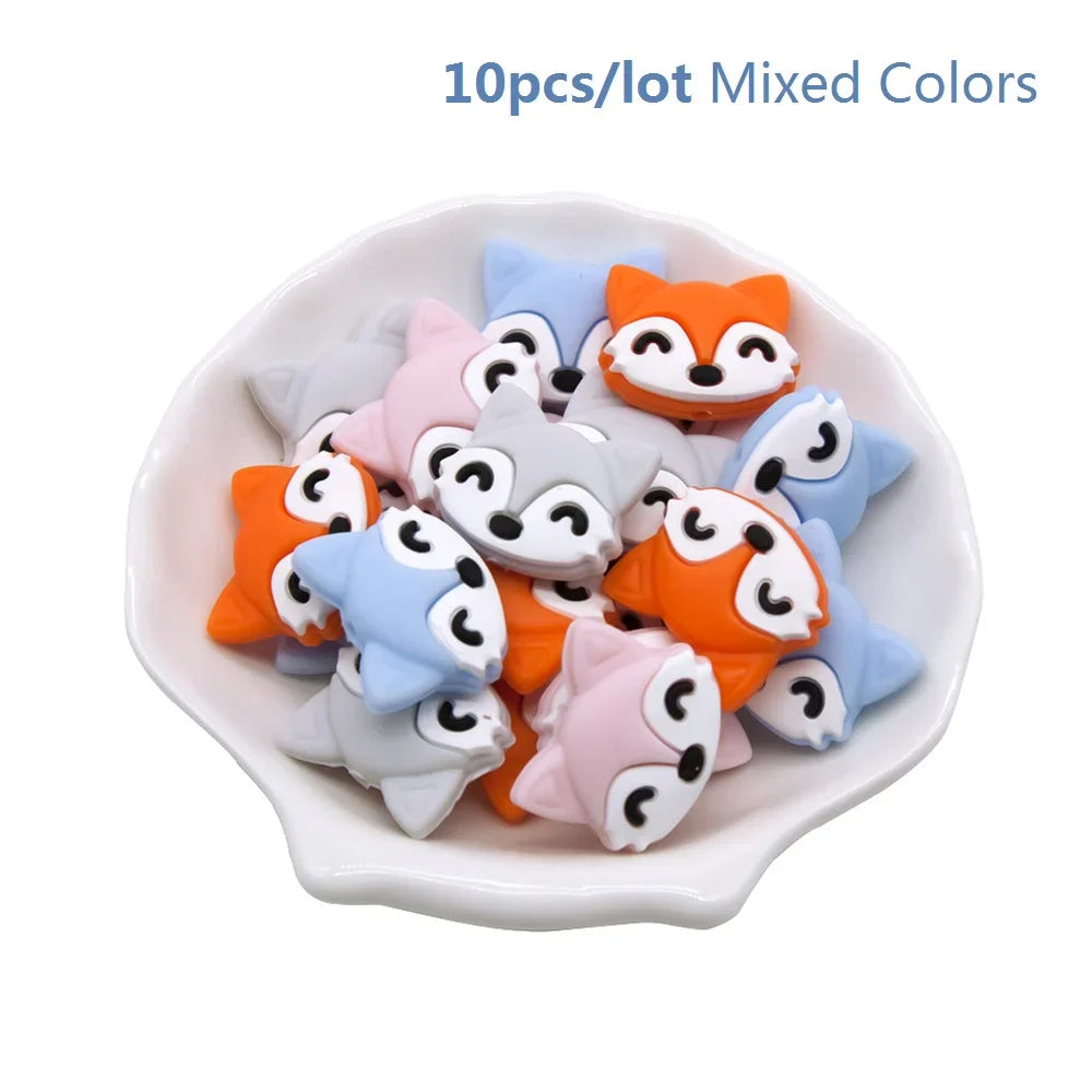 Smooth, durable silicone teether beads, essential for DIY baby pacifier clips & safe chewables.