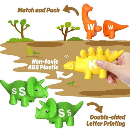 Baby Gift Set: interactive dinosaur alphabet toy, fostering early learning and matching skills
