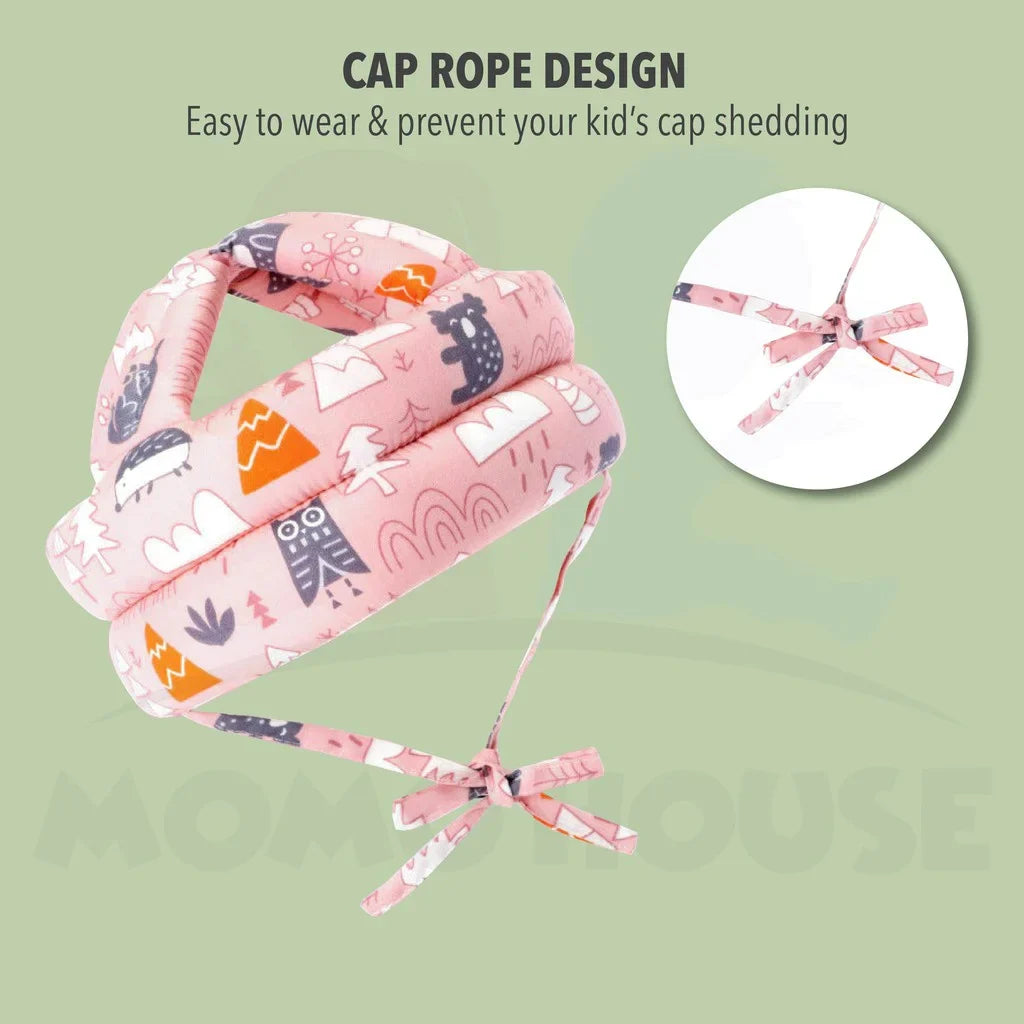 Toddler head guard, soft cotton anti-fall cap, crucial baby safety accessory for crawling.