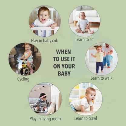 Infant safety helmet 'anti-fall' design, lightweight and breathable head protection cap.