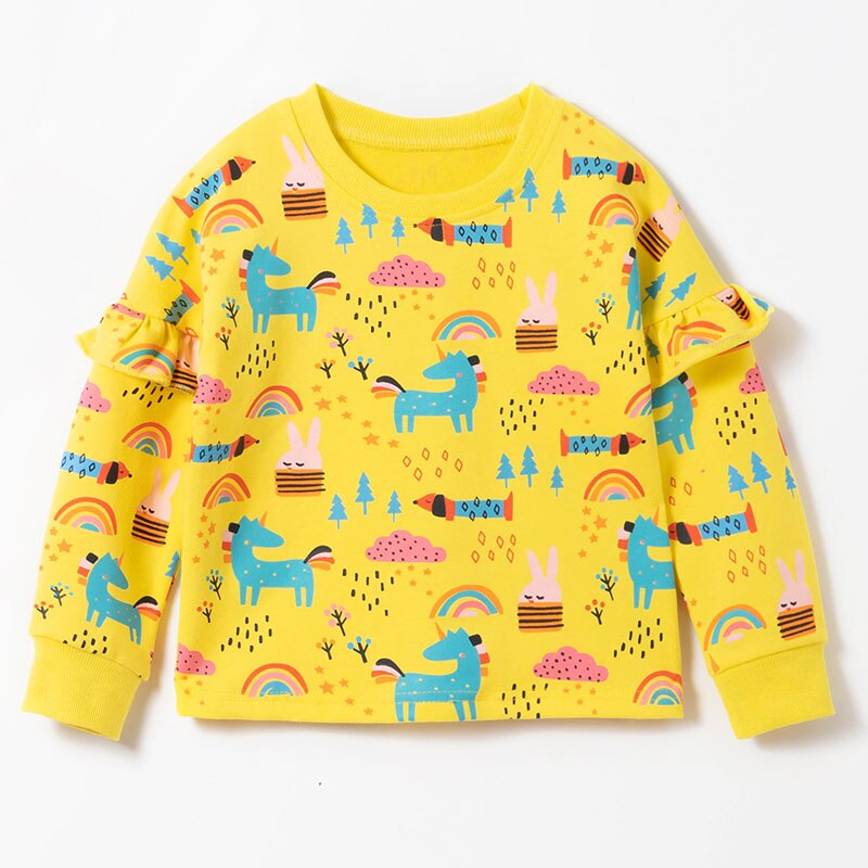 Stylish kids' dinosaur print cotton sweater in a pullover style, excellent for layering in colder months.