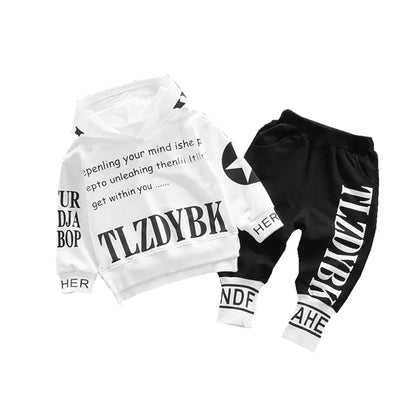 Toddler boys & girls cotton hoodie & pants set, cozy gray, comfy baby outfit