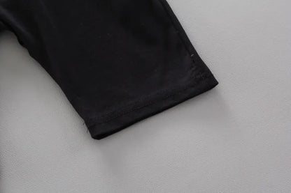 Casual toddler boys' baby clothes: soft cotton short-sleeve top and matching shorts