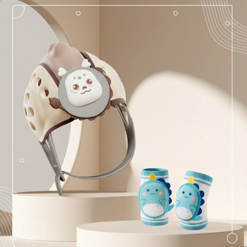 Adjustable head protector for babies, essential protective headgear for learning to walk and crawl