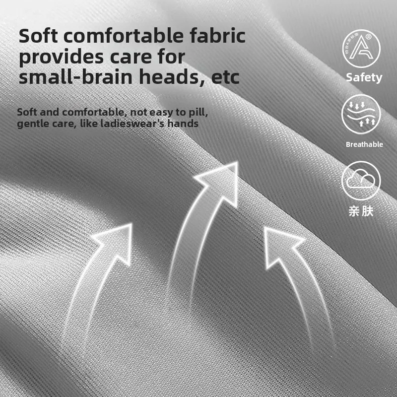 Side view of adjustable baby safety helmet, breathable protective headgear for active toddlers
