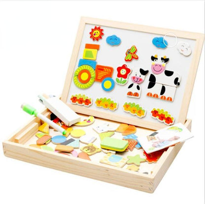 Toddler drawing board with animal theme, promoting creative play and preschool learning