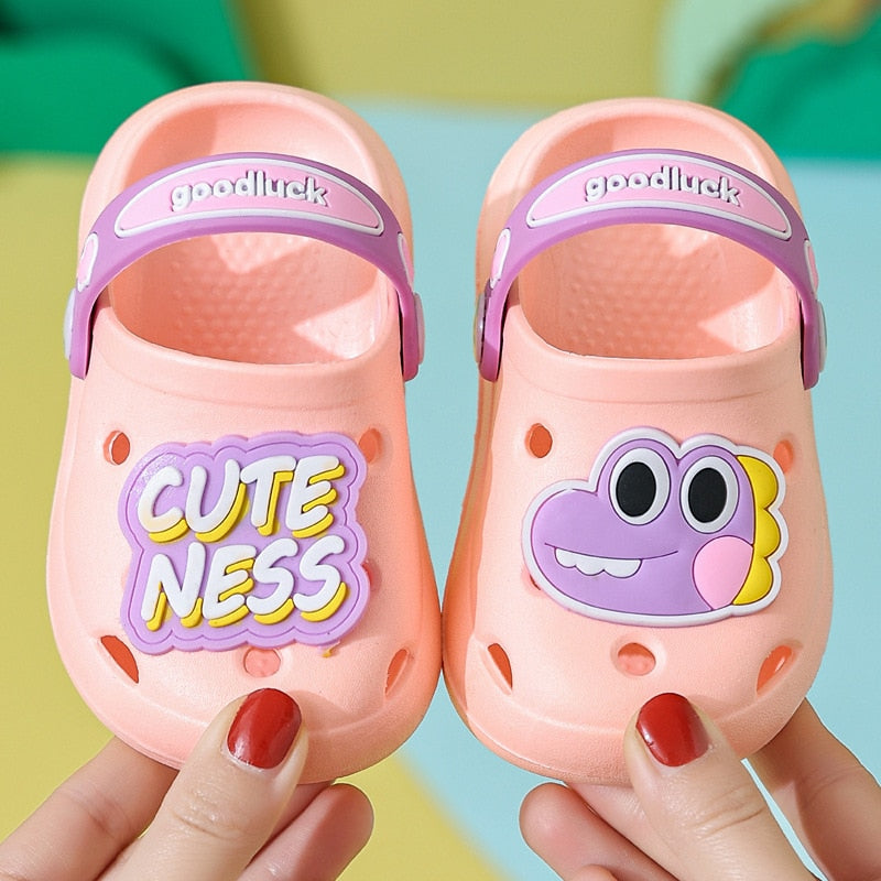 Durable grey dinosaur toddler sandals, perfect for everyday adventures