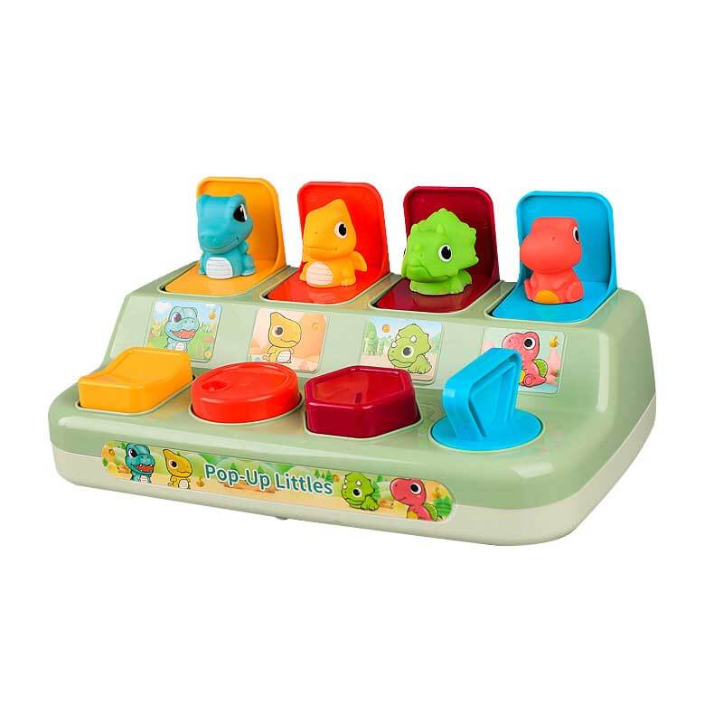Portable toddler dinosaur pop-up activity toy, engaging and educational for infant learning