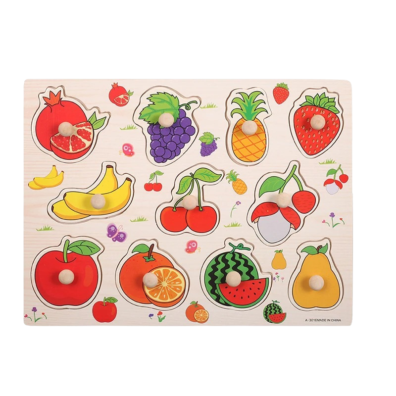 Toddler animal puzzle with large, easy-to-grab pieces, perfect for ages 1-3 learning toys