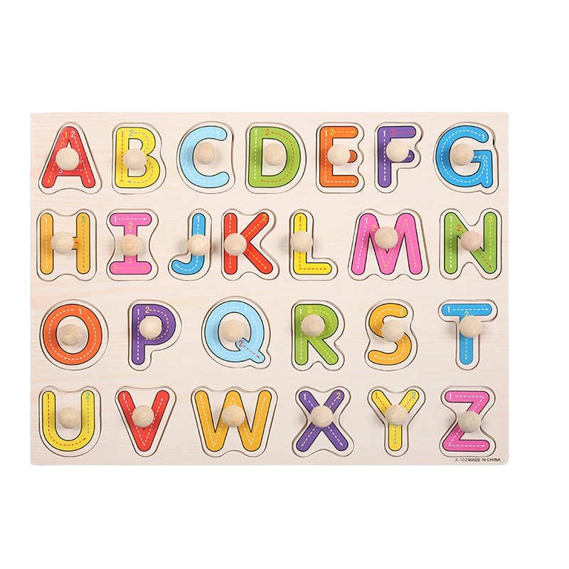 Early childhood learning puzzle, colorful interlocking pieces for intellectual growth