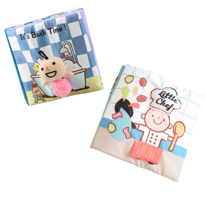 Assortment of Children's Interactive Activity Books featuring engaging puzzles for toddler activities and learning