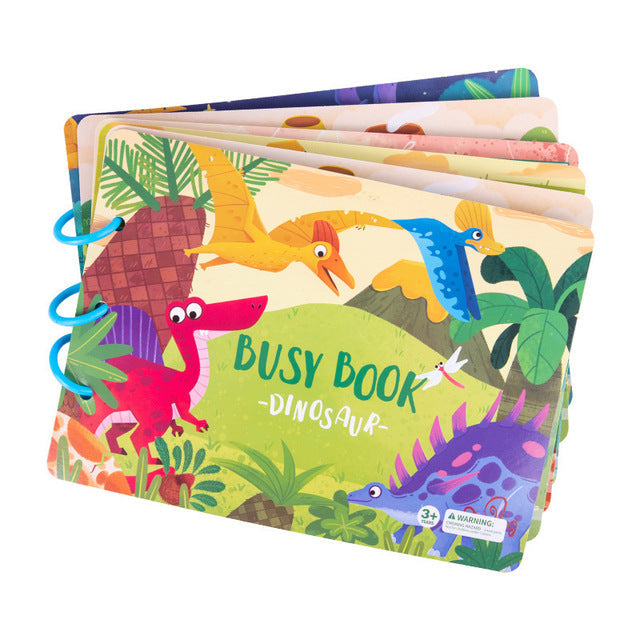 Quiet Book for kids 3+ years, features vibrant felt pages and interactive elements, early education toy