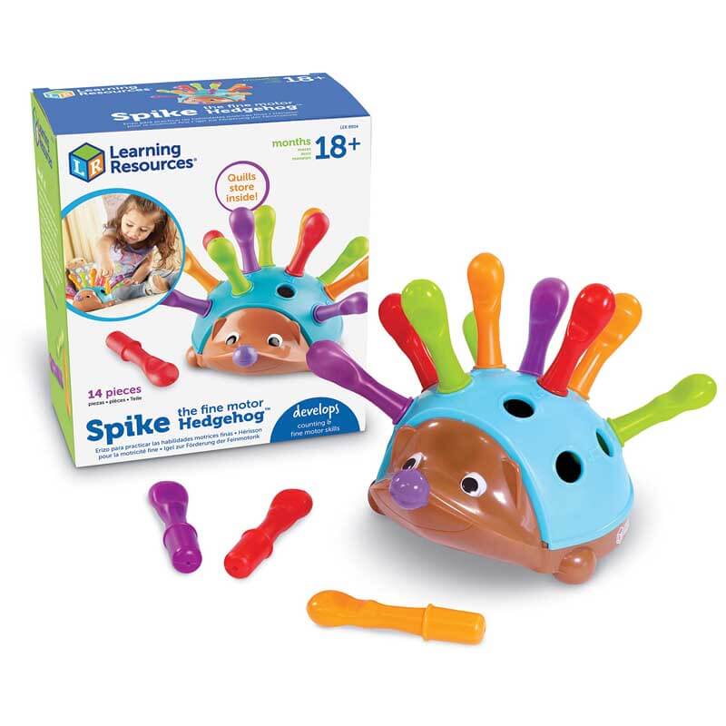 Toddler playing with Fine Motor Skill Hedgehog, engaging in sorting and counting