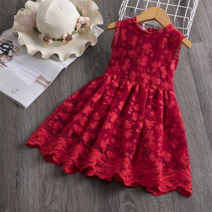 Charming girls' floral ruffle tutu dress, a comfortable and elegant choice for any party