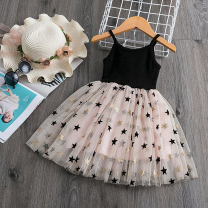 Sleeveless floral tutu dress for toddler girls, featuring a ruffled skirt and vibrant flowers