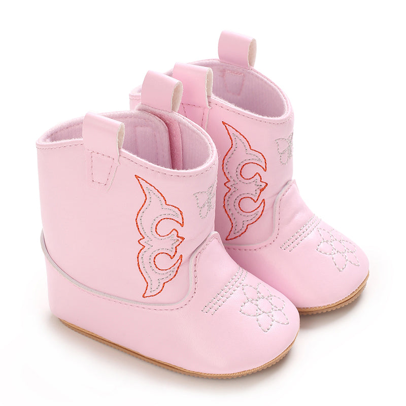 Sequined fringe cowboy boots for girls, sparkling and stylish toddler western shoes.