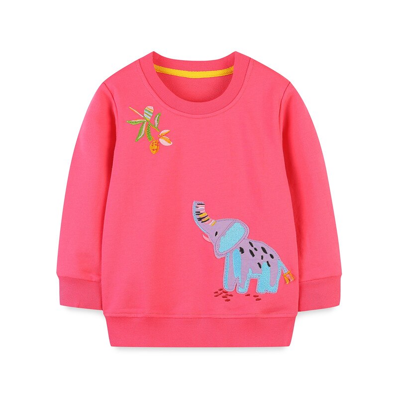 Childrens apparel: long-sleeve rainbow unicorn print sweater for girls, soft and warm cotton blend