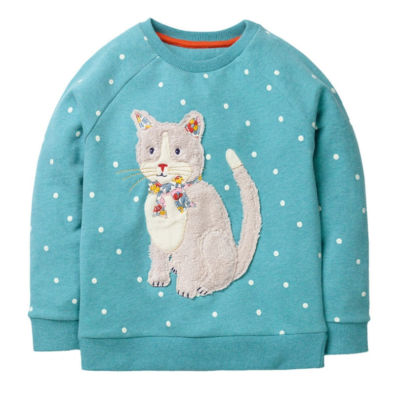Cozy cotton blend rainbow unicorn sweater for toddler girls, ideal for cool weather outfits