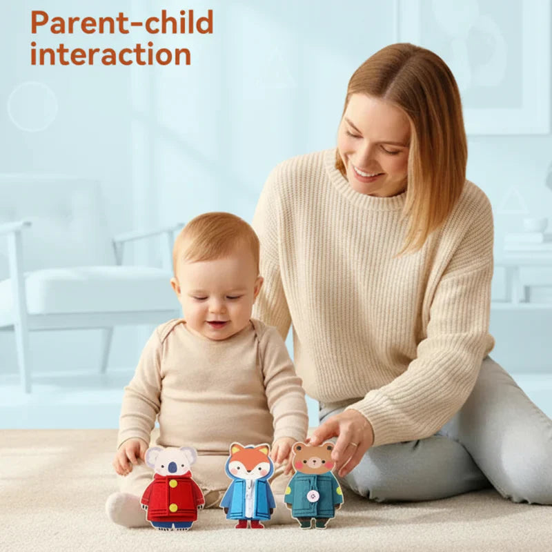 Montessori fine motor skill board, preschool educational toy with various locks, latches, and buttons.