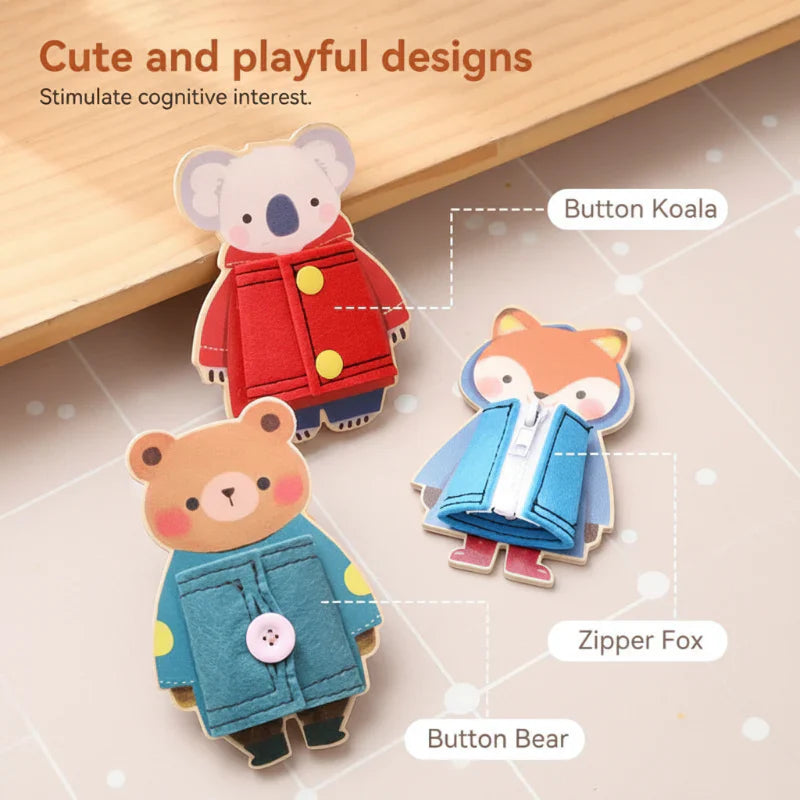 Colorful Montessori fine motor board for toddlers, promoting developmental skills through interactive play.