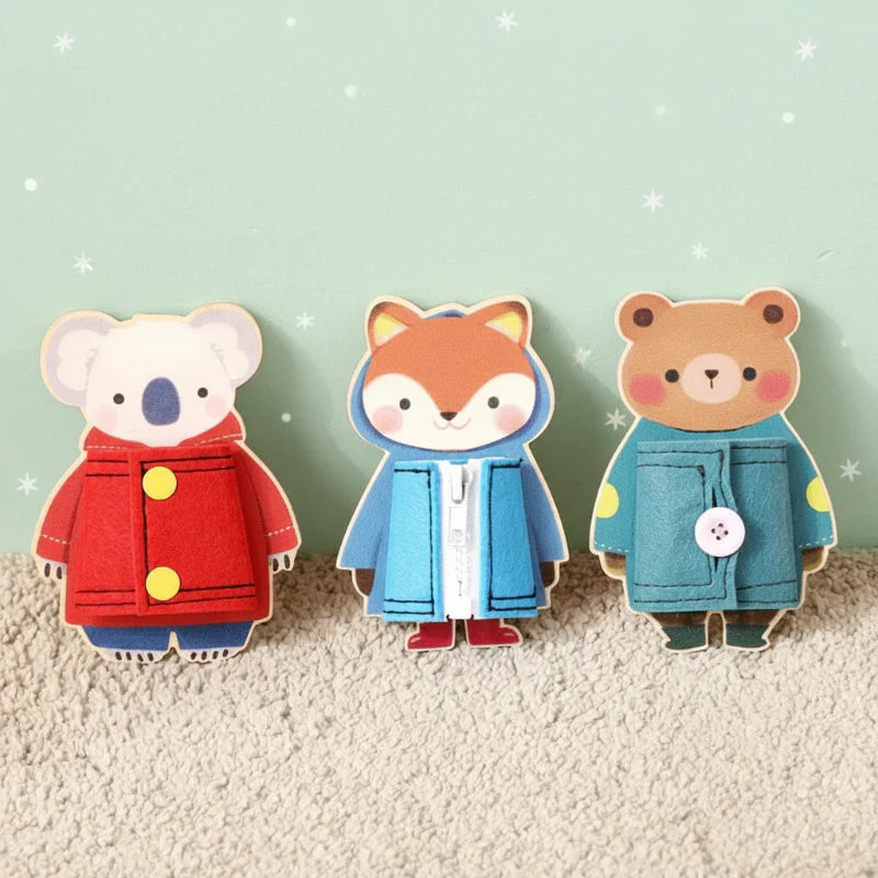 Montessori fine motor skill board with multiple activities, a perfect preschool toy for cognitive development.