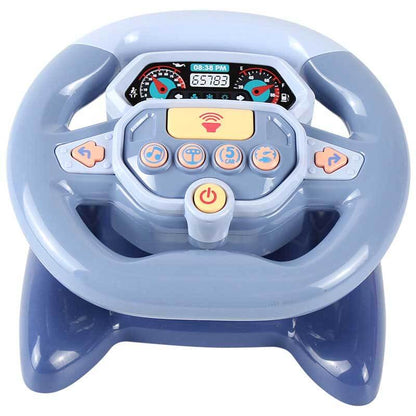 Interactive driving wheel toy, ideal gift for kids to develop motor skills and play.