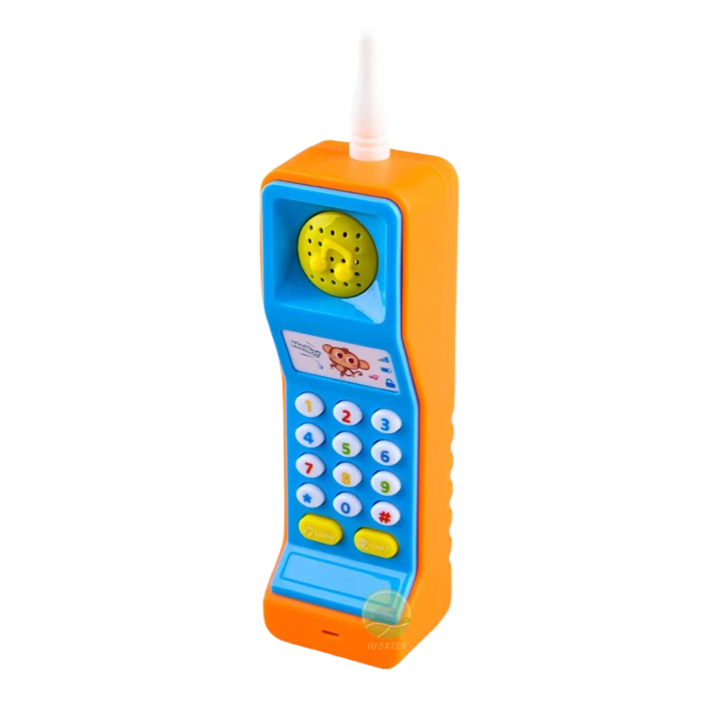 Pretend play phone toy, musical and educational, designed for toddlers' sensory development