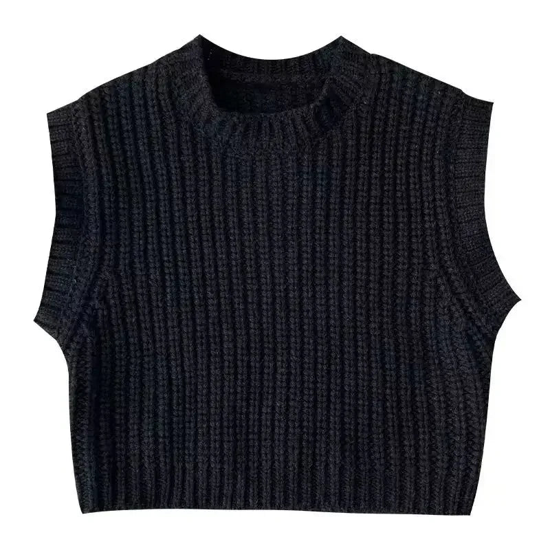 Autumn-themed knitted sweater for children, offering warmth and style for toddlers.