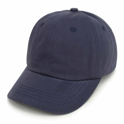 Detailed view of the strap and buckle on a kids' cotton baseball cap, adjustable fit