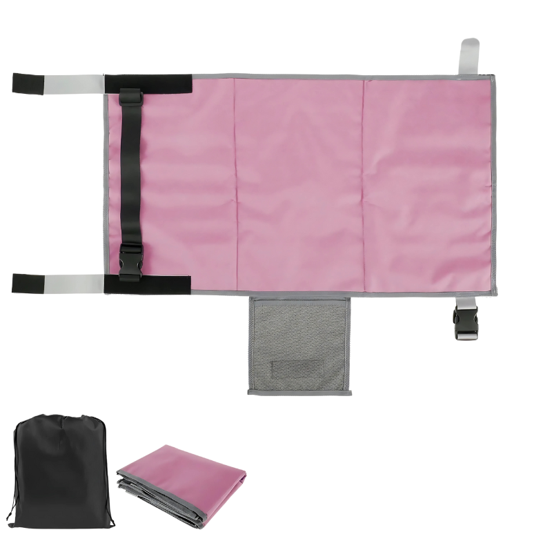 Inflatable toddler bed designed for airplane travel, providing a safe & comfortable napping solution.