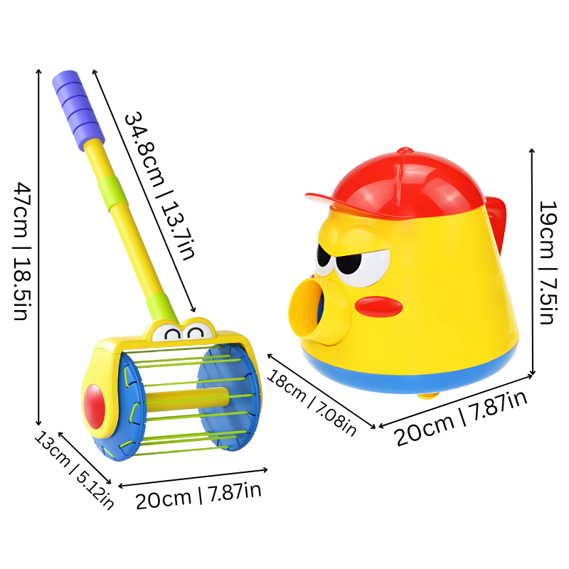 Kids' educational cleaning toy set, featuring a small spray bottle, brush, and bucket for toddlers to learn.