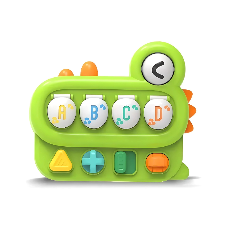 Portable dinosaur activity toy for toddlers, enhancing cognitive and hand-eye coordination