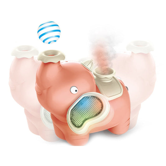 Toddler interactive walking elephant toy with sound & light for motor skill development