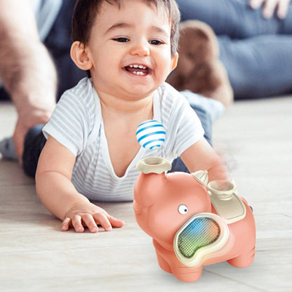 Baby sensory elephant toy, plastic, for interactive play and early learning development