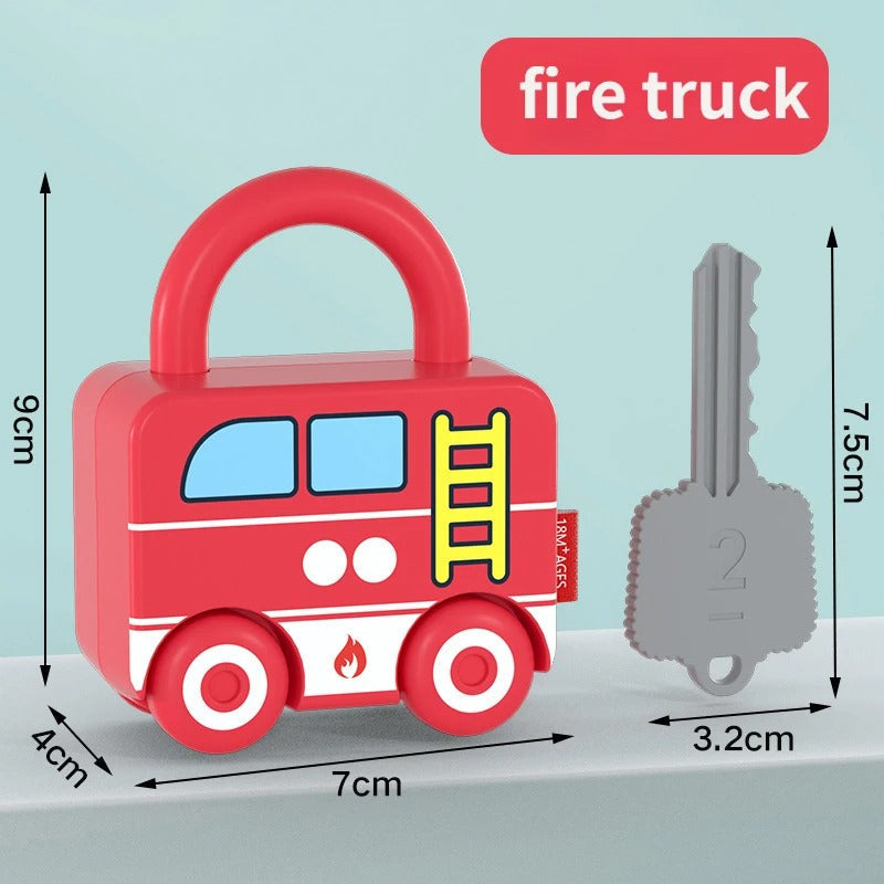 Educational car puzzle toy for toddlers, helps develop hand-eye coordination and learning skills