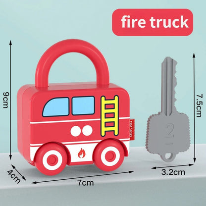Educational car puzzle toy for toddlers, helps develop hand-eye coordination and learning skills