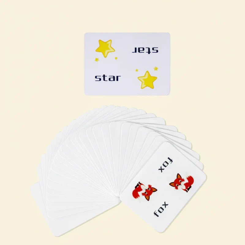 Close-up of magnetic fishing rod and letter fish, educational ABC game for young children.