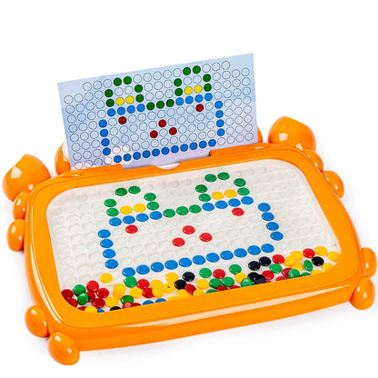 Toddler magnetic drawing board in a vibrant crab shape, ideal for learning