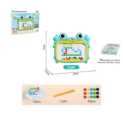 Creative magnet art toy, a crab drawing board for kids' development