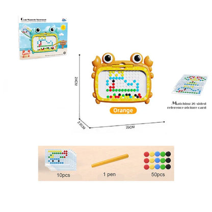 Magnetic learning board, crab design, perfect for toddler drawing fun