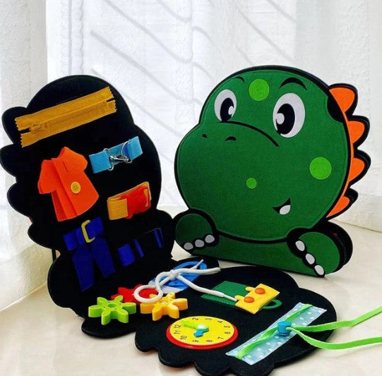Toddler Montessori busy board activity toy for kids learning & developing fine motor skills