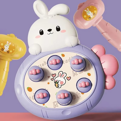 Full view of the Toddler Montessori Hammer Tapping Animal Play Set with all pieces